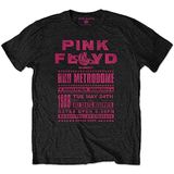 pink floyd T Shirt Live Metrodome 1988 Band Logo nieuw Officieel Mannen Zwart