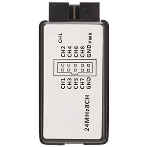 Logic Analyzer 8 Kanalen Hoge Bemonsteringssnelheid Gelijktijdig Vastleggen van 10 Miljard Monsters, Compatibel met, Mac of, Eenvoudig Te Gebruiken, Ultradraagbaar