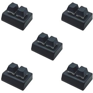 Tityvirnix 5 set 2-Key Mechanische Gaming Toetsenbord Hot Swap Programmering Zwart Rood schakelaar