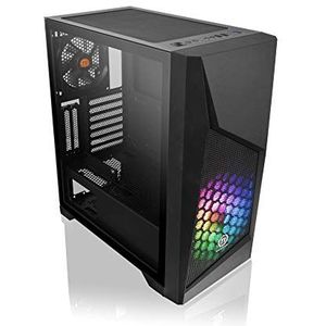 Thermaltake Commander G32 TG ARGB Mid-Tower Chassis CA-1P2-00M1WN-00,Zwart