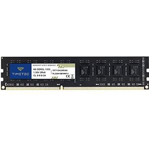 Timetec 8GB DDR3L 1333MHz PC3-10600 Non-ECC ongebufferd 1,35V CL9 2Rx8 Dual Rank 240 Pin UDIMM Desktop geheugen RAM-module-upgrade