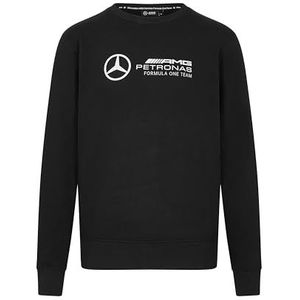 Mercedes AMG Petronas F1 Herentrui met groot 3D-teamlogo, Zwart, XXL