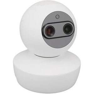 1080P Beveiligingscamera met Dubbele Lens, WiFi-nachtzicht, Groothoek, Bewegingsdetectie, Tweerichtingsgesprekken, Panoramische Opname voor Huisdieren, Huisbewaking