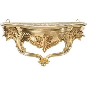 Barok wandconsole, console, spiegelconsole, plank, 30 x 16 goud