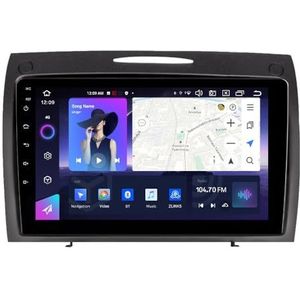 Android 14 Auto Radio Stereo voor B-enz SLK-Klasse (2004-2011) 9 Inch Touchscreen Multimedia Speler met Draadloze Carplay 2 Din GPS Navigatie FM RDS Bluetooth 5G-WiFi SWC DSP,M100s