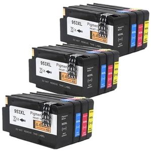 953XL Inktcartridge Compatibel 953 for H-/P 953 XL Zwart CMYK for Printer OfficeJet Pro 7720 7730 7740 8210 8218(3SET)