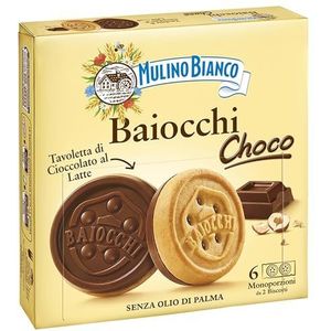 MULINO BIANCO Baiocchi - Italiaanse Koekjes met vulling (x1, Choco)