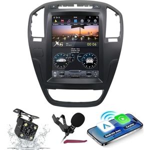 Android 15 Autoradio Navi voor Opel Insignia 2008-2013 10.4 ""Screen Car Multimedia Player met Carplay GPS Navigatie Bluetooth 5.0 HIFI FM 5G-WiFi SWC DSP MIC Camera,8g+256g
