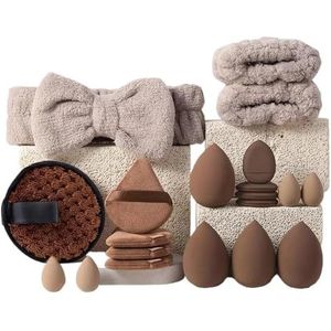 20/40 stks Wolvezel Make-up Borstel Set Kunstenaarschap Borstels Kabuki Poeder Borstel Oogschaduw Stippling Borstel Premium Synthetische Make Up Borstel Set Voor Contouring Concealer Foundation Poeder