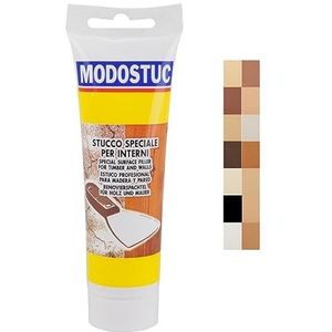 MODOSTUC Teak Professionele plamuurmassa, gebruiksklaar voor binnen, ideaal voor hout en muren, sneldrogend en met perfecte hechting (250 gr.)