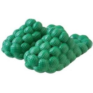 fengqingyunyan0304 Slides, comfortabele bubble zachte EVA platte slippers, voor vrouwen en heren, Groen, 39 EU