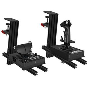 HIKIG 2 Set Desk Mount Compatibel met Thrustmaster HOTAS Warthog Joystick, Throttle en HOTAS Ook Ondersteuning Andere Flight Game Apparaat - Zwart