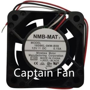 1608KL-04W-B59 NMB Ventilator DC 12 V Ventilator 0.15A 4020 40x40x20mm 3-draads axiale ventilator voor schakelkast