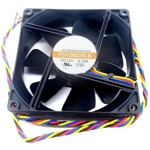 Voor koeler FD129225LB DC12V 0.15A 4-pins PWM 9CM 9225 koelventilator