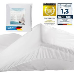 Alreya Waterdichte Matrasbeschermer - Ademende bescherming met rondom-overtrek 90 x 200 cm - Matrastopper zonder knetsen, katoenen matrasbeschermer
