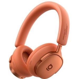 Baseus Inspire XH1 Over-ear hoofdtelefoon met ruisonderdrukking, Sound by Bose, cloud-comfort, Dolby Audio & Hi-Res voor ongelooflijk dynamisch geluid, 100 uur speeltijd, zonsondergangs-koraal
