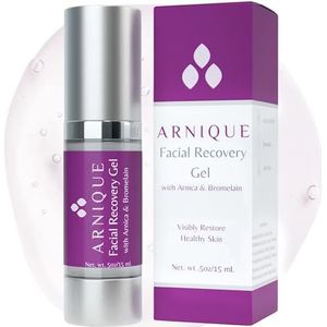 Arnique Arnica Gel voor gezicht - gezichtsherstel nazorg voor vulstoffen en cosmetische injectiebehandelingen, Arnica Montana en bromelaïne voor blauwe plekken en zwelling na een operatie huid