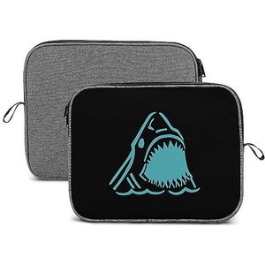 Fierce Shark Patroon Laptop Sleeve Case Beschermende Notebook Draagtas Reizen Aktetas 13 inch