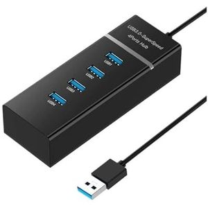 USB Multi 3.0 USB 4-poort For Computer PC Laptop Accessoires USB 3.0 Hub OTG-adaptersplitter Breed Toepasbaar(Black HUB 3.0)