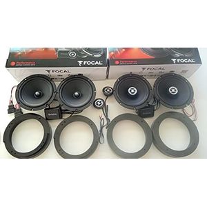 Set met 6 luidsprekers Focal voor Volkswagen Polo serie 9N 02>09 voor en achter