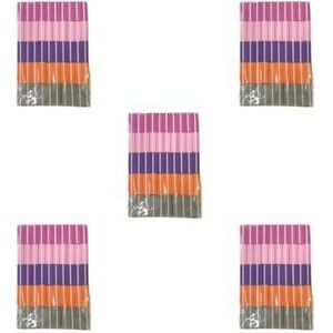 5 set 50 Stuks Mini Buffing Bestanden Blok Dubbelzijdige Manicure Multi-color Nail Art Buffer Polish Gereedschap Gezondheidszorg Gemengd, Gemengde kleur