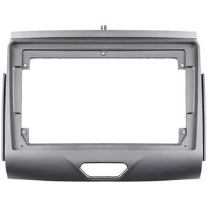 9 Inch Radioframekit Auto Multimedia Speler Hoofdeenheid Dashboard Fascia Bezel Frontplaat Voor F&ord Voor Ranger Voor Everest 2015+ Interieuraccessoires(Zilver)