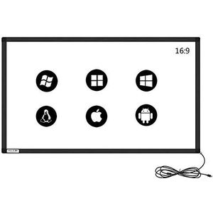 GreenTouch 10 punten 40 inch infrared touchscreen Frame overlay, multi ir touch screen, ir touch panel USB-driver Gratis HID compatibel