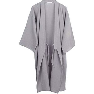 Fancy Pumpkin Japanse heren badjas kimono pyjama nachthemd gewaad, Grijs, XL