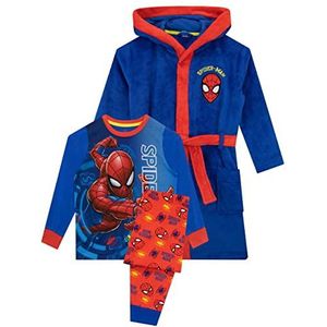 Marvel Jongens Badjassen Pyjama Spiderman Blauw 98