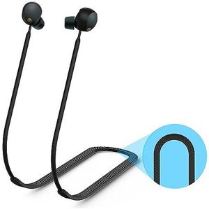 Anti-verliesarmband voor Sony WF-1000XM5 Bluetooth-headset, sport, antislip, zacht siliconen koord, accessoires, nekkoord voor draadloze hoofdtelefoon (zwart)