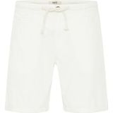 Blend - Lias - Korte Linnen Bermuda - Offwhite - Regular Fit