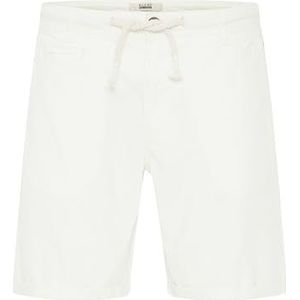 Blend - Lias - Korte Linnen Bermuda - Offwhite - Regular Fit