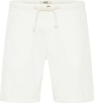 Blend - Lias - Korte Linnen Bermuda - Offwhite - Regular Fit