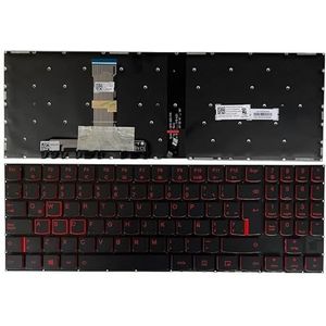 Russisch/Amerikaans/VK/Spaans/Latijns/Duits laptoptoetsenbord voor Lenovo voor Legion Y540-15IRH Y540-17IRH Y545-PG0 Y530-15ICH Y7000P-1060(LA Red backlit)