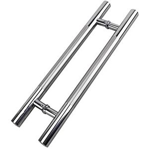 LKAMCBZMF Schuif de schuifdeurgreep, schuifdeurgreep voor schuurdeuren voor houten en glazen deuren, ronde hardware-handgreep met accessoires (zilver, 120 cm x 80 cm)