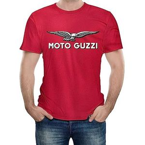 Heren Zomer Ronde Hals T-shirt Voor Moto Guzzi Print Korte Mouw Pullover Ademend Shirt Sport Klassieke Tops Outdoor Tee Shirt,O,XXL