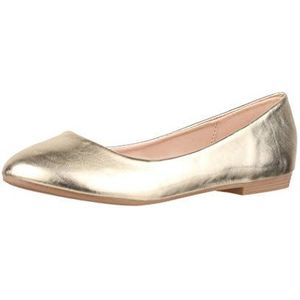 Elara Dames Ballerina slip-on platte Chunkyrayan P B3039 Gold 40