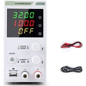 Tafelvoeding van laboratoriumkwaliteit, Variabele Lab DC Voeding Verstelbare 40 V/20A/300 W Spanningsregelaar Stabilizer Switching Laboratorium Bench stroombron Eenvoudig in te stellen en te gebruiken