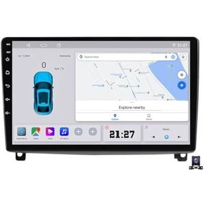 Wireless Carplay Screen for Car & Android Auto Head Unit Compatible with Peugeot 407 2004~2011 Touchscreen 9 Inch Double Din Car Stereo with Backup Camera Navigation 4G,C30 Plus