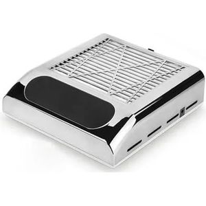 Hoge vermogen 150W Nail Art Salon stofzuiger Stofzuigerapparatuur for nagelprofessionals Materiaal met filters Pedicure-instrument(Silver)