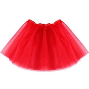 Tutu rok voor meisjes, tule rok, kinderrok, meisjes, kleding, zomer, kleur, meisjes, kleding, kleurrijk, kinderen, tutu, rok, prinses, party, petticoat, rood, Eén maat