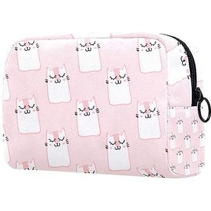 Make-uptas voor dames, reistas, trolley, auto, draagbare make-uptas, pennenetui, make-uptas, toilettas voor tienermeisjes, Multi kleuren 04, 18.5x7.5x13cm/7.3x3x5.1in