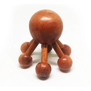 Spider-Shape 6 Benen Full Body Houten Massager Handheld Stick voor Spier Cellulite Trigger Point Palissander Thailand