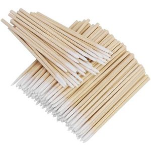 Wattenstaafjes, 200 stuks, 7 cm, spits houten wattenstaafjes, applicatoren voor tattoo, wenkbrauwen, beauty, make-up, nagels (bamboe)