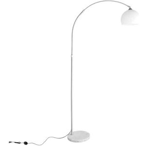 CCLIFE LED E27 booglamp hoogte verstelbaar marmeren voet wit oranje vloerlamp vloerlamp booglamp boogstandaard lamp