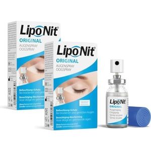 Lipo Nit Oogspray voor verbeterde bevochtiging van de ogen, 10 ml 2x