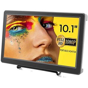 ELECROW 10,1 inch mini-monitor, 1920 x 1080p HD, VGA IPS-scherm, Raspberry Pi-display, CCTV-monitor, compatibel met Raspberry Pi, Windows 7/8/10/11, gameconsoles