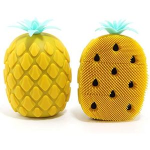 1Pc Siliconen Bad Body Borstel Exfoliërende Terug Scrubber Facial Reinigende Borstel Zachte Massage