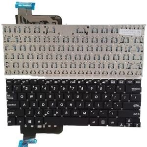 Amerikaans Russisch Spaans Latijns Arabisch Braziliaans Portugees Toetsenbord voor VivoBook Q200 Q200E S200 S200E X200 X201 X201E(US Black)