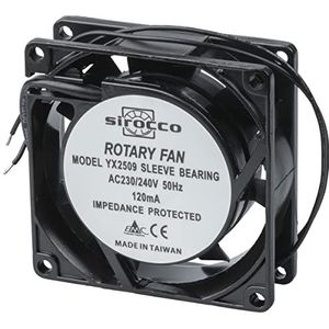 80 mm 240 V AC dunne ventilator